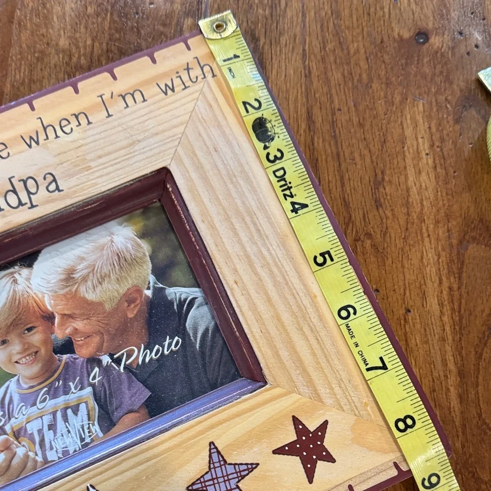 Grandpa Wooden Picture Frame – Natural and Brown